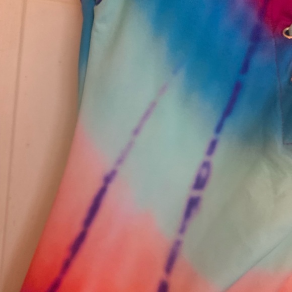 New Lucky Brand One Piece SZ Medium Swimsuit Colorful Pattern - Picture 5 of 10